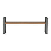 Park bench | with armrest | without backrest